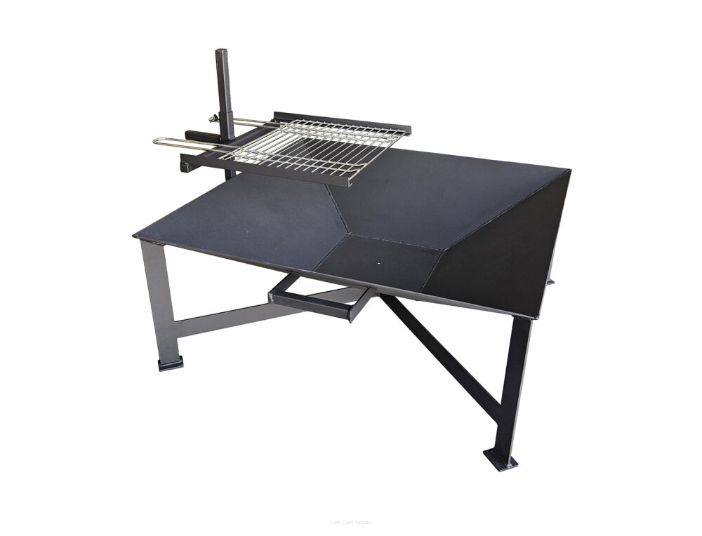 Palenisko ogrodowe z rusztem grillem 75cm, 2w1